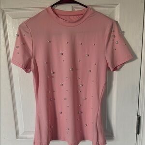 SHEIN Blush Pink Casual Tee